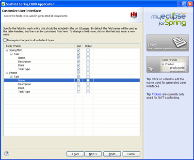 Customize User Interface Panel