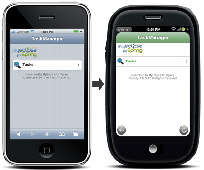 iPhone to Palm