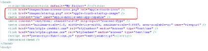 iPhone Image Links and Meta Tags